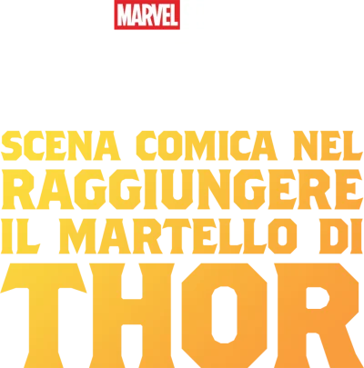 Scena comica nel raggiungere il Martello di Thor